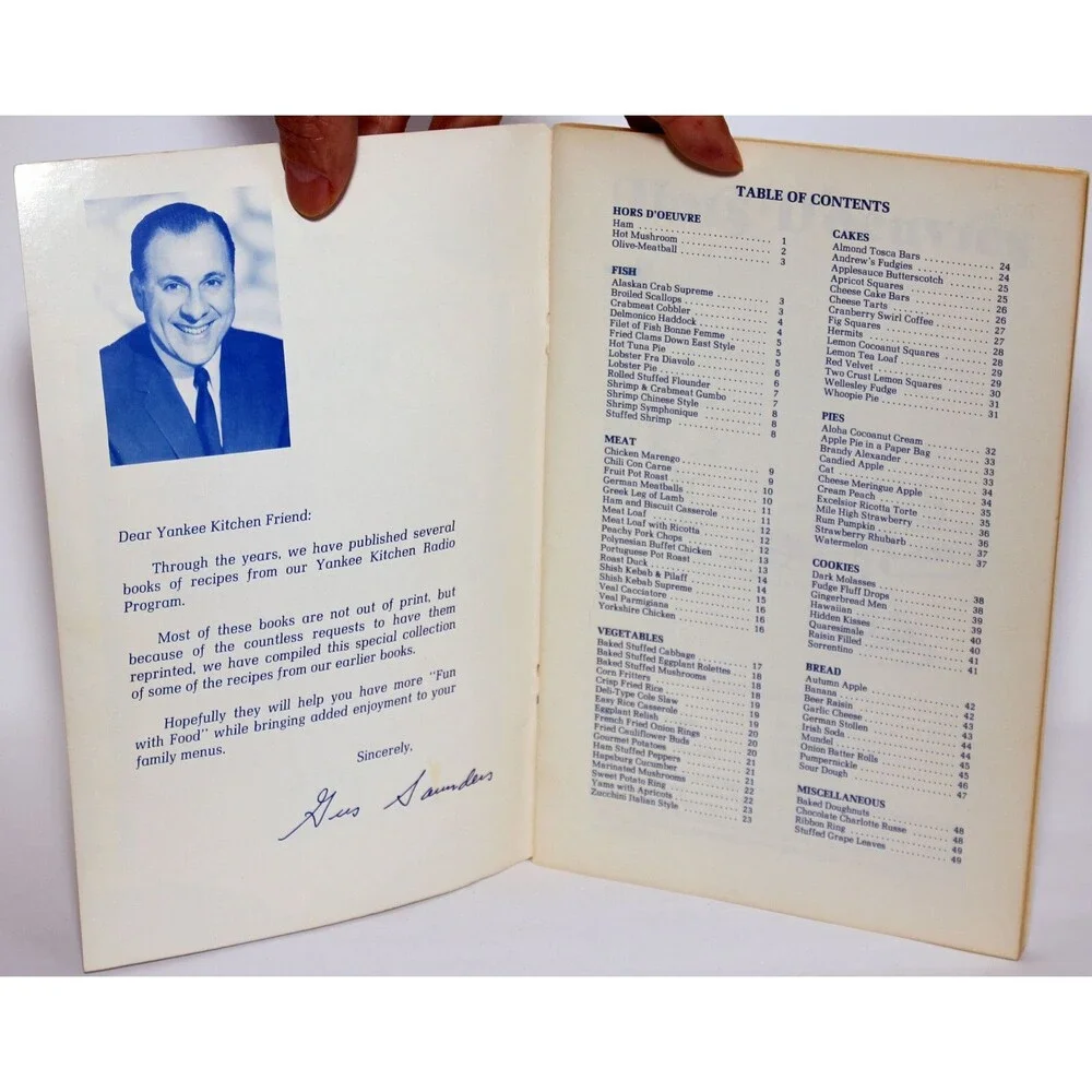 JORDAN MARSH PRESENTS Best of the Gus Saunders Yankee Kitchen 1978 SC Recipes
